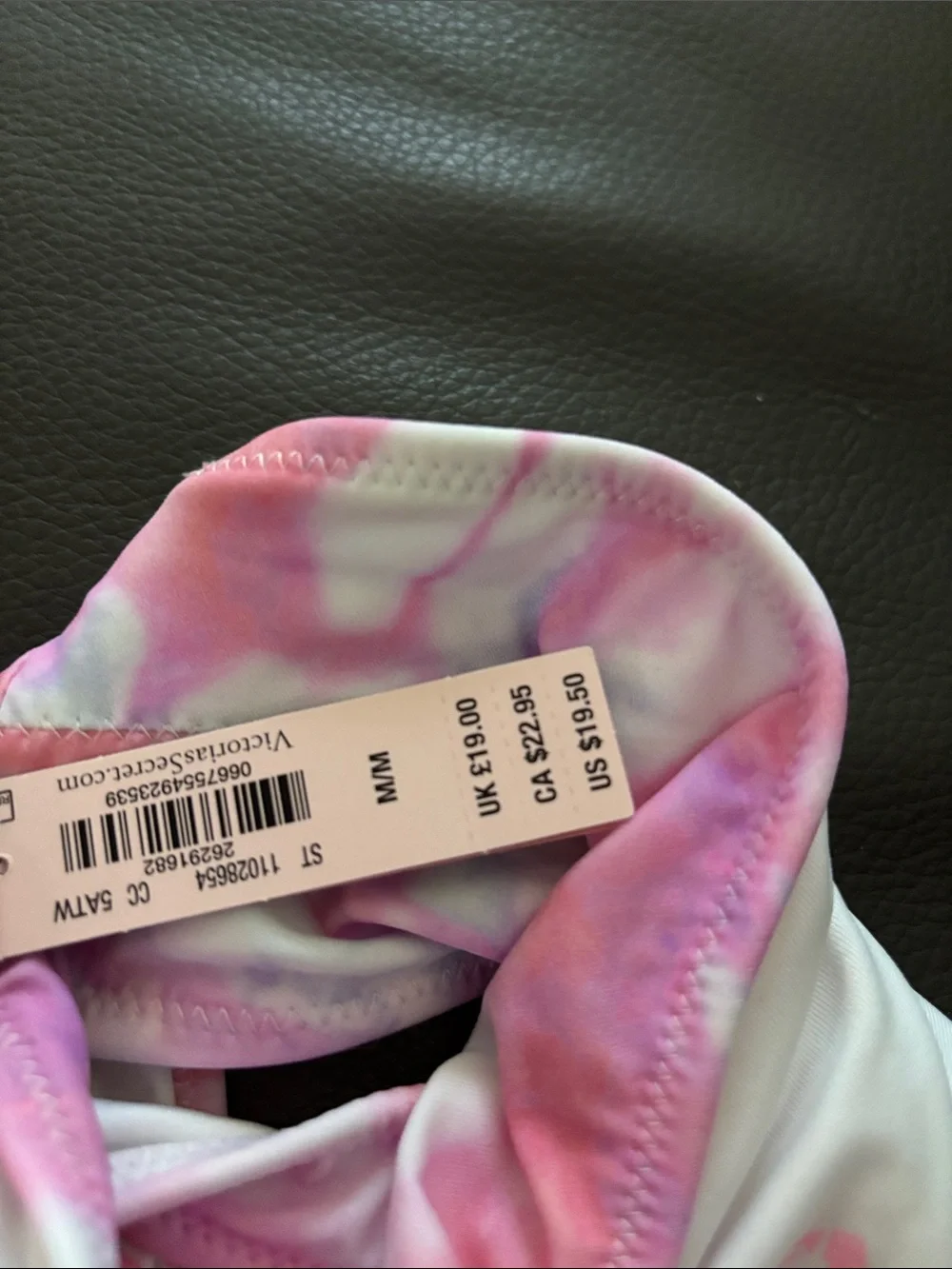 Victoria's Secret Pink Tie-Dye Halter Bikini Set NWT - Size Medium